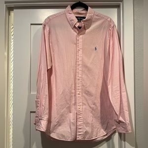 Ralph Lauren pink gingham button down classic fit
